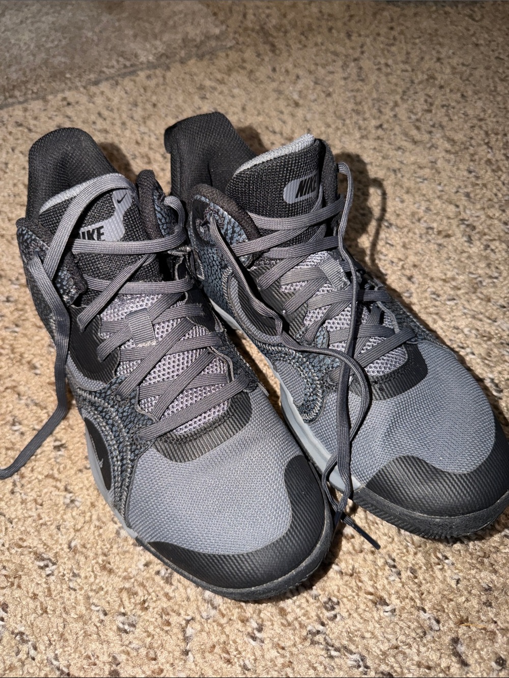 Nike Men’s Gray and Black Athletic Shoes